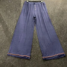 ANTHROPOLOGIE The LyreBird ModaLuxe Pajama Pants Women's Size M Navy