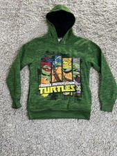 Teenage Mutant Ninja Turtles Green Hoodie Size Youth Medium Size 10-12