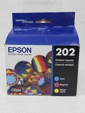 Epson T202520-S 202 Color Ink Cartridge Magenta Yellow Cyan exp 09/24 Open Box