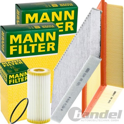 MANN FILTER INSPEKTIONSPAKET passend für AUDI A1 GBA VW POLO 6 GTI+40 TFSI