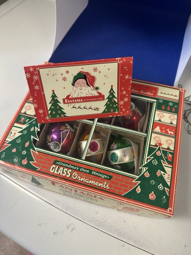 Christopher Radko Fantasia Dream Reflections Glass Ornaments lot of 6 in Box - Picture 22 of 24
