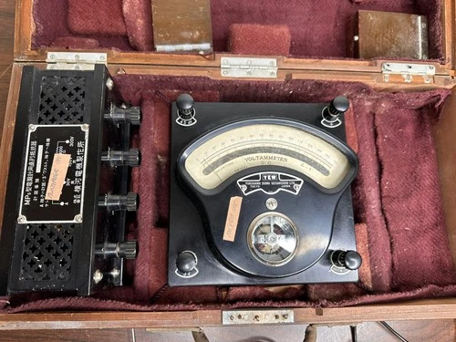 RARE WW2 Japanese Military Voltmeter Tester WWII - Parts Or Repair - See Video