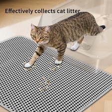 Double Layer Cat Litter Mat Trapping Honeycomb Soft Waterproof Kitty Litter Mat