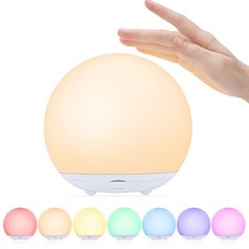 Night Light for Kids, USB Rechargeable Beside Lamp with Dimmable,Warm Light,7...