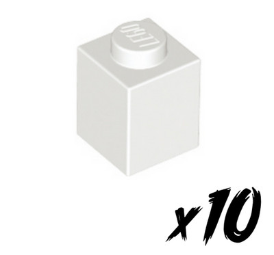 10x LEGO 3005   1x1 Stein   Brick   weiß   white