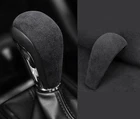 For Mazda CX-50 2023-26 Black Suede Gear Lever Shift Knob Cover Trim decoration