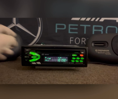 ALPINE CDE-7854R Car Radio LW/MW/FM RDS CD Player OldTimer Video