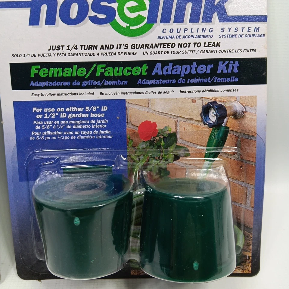 5/8英寸或1/2英寸ID母头花园软管龙头耦合系统适配器套件天鹅批量2 — 第 2/4 张图片