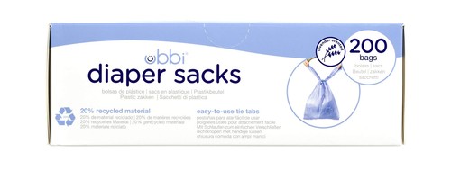 Ubbi Disposable Diaper Sacks, Lavender Scented, Easy-To-Tie Tabs, Made with R... - Picture 3 of 6