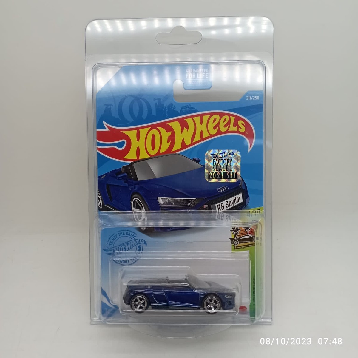 Hot Wheels 2021 Blue Audi R8 Spyder Super Treasure Hunt STH