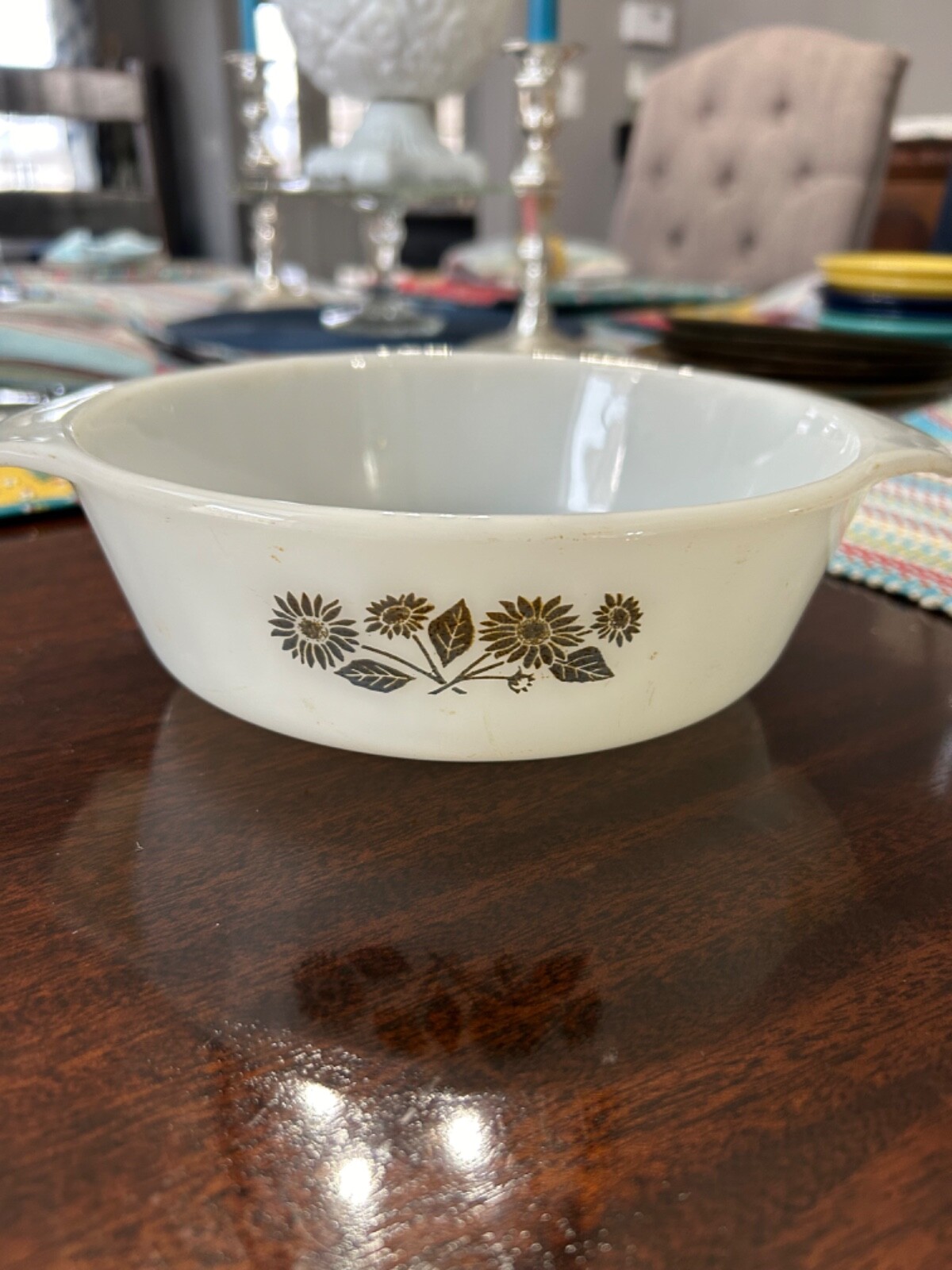 Vintage 1 Qt Meadow Green #436 Anchor Hocking Fire King Casserole Dish