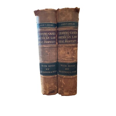 19 Century Lawyer's Library Leading Cases American Law Real Property (2) 1885/89
