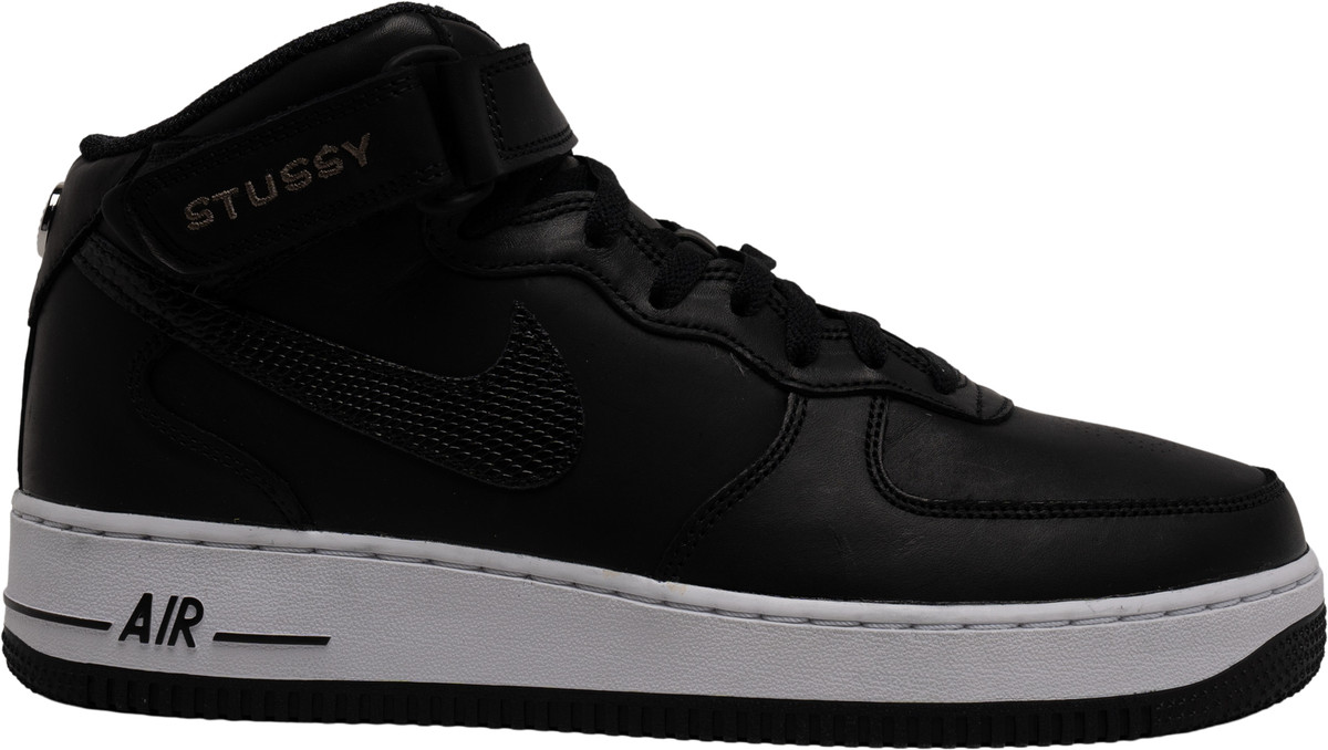 Nike Stussy x Air Force 1 Mid Black Snakeskin for Sale Nike Stussy x Air Force 1 Mid Black Snakeskin for Sale