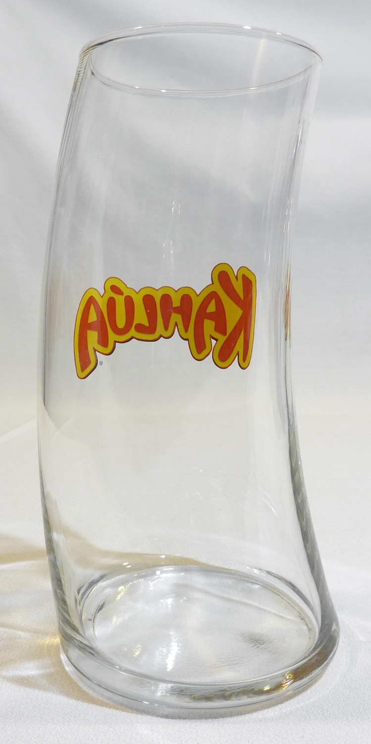 *2* KAHLUA Mudslide CURVED GLASSES