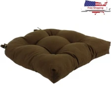 Indoor Outdoor Seat Cushion D Cushion Water Resistant Comfort Ties 20x20 New