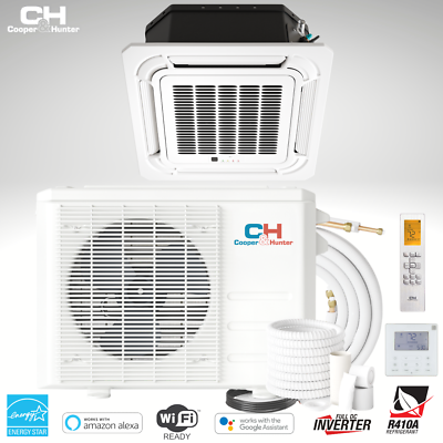 36000 BTU Ceiling Cassette Light Commercial Mini Split Heat Pump Air  Conditioner | eBay