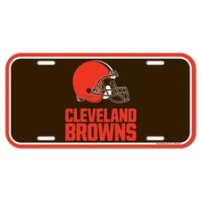 CLEVELAND BROWNS 6"x12" OFFICIAL LOGO LICENSE PLATE CAR NEW WINCRAFT 🐶