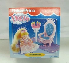 New Fisher Price Once Upon A Dream Dollhouse Royal Furniture Castle Throne Etc.