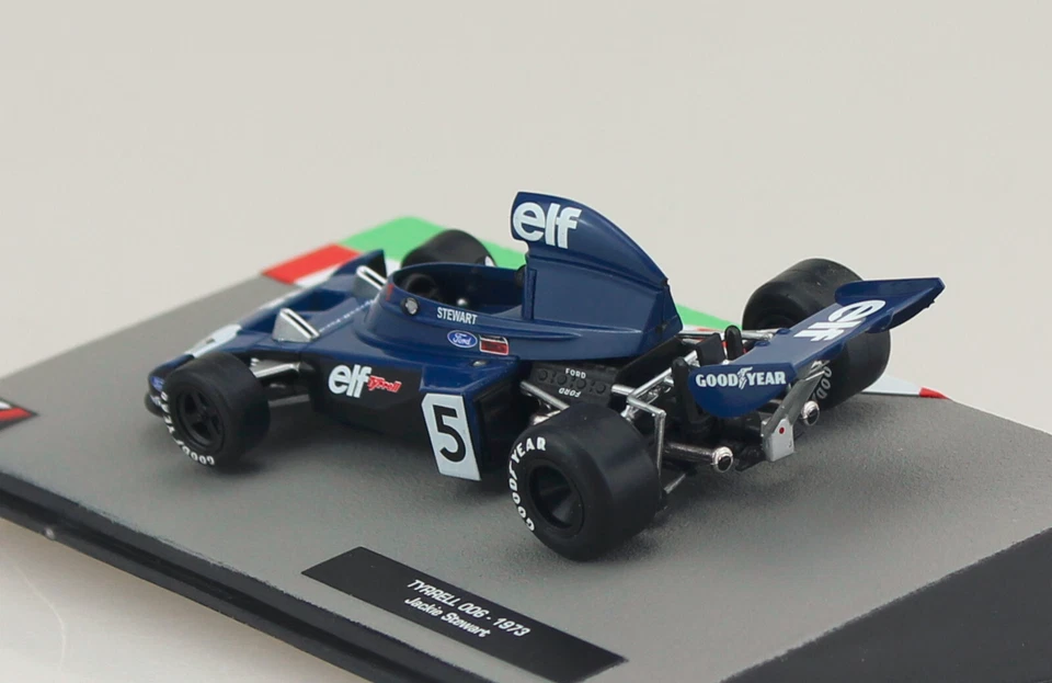 Tyrrell 006 Jackie Stewart 1973 blau #5 Formel 1 1:43 Atlas Modellauto - Bild 2 von 3