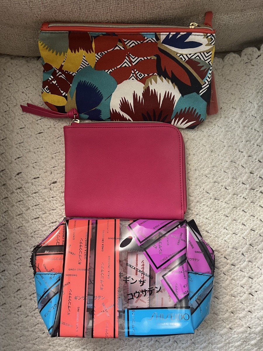 Lot of Make Up cosmetic Bags Estee Lauder Shiseido New