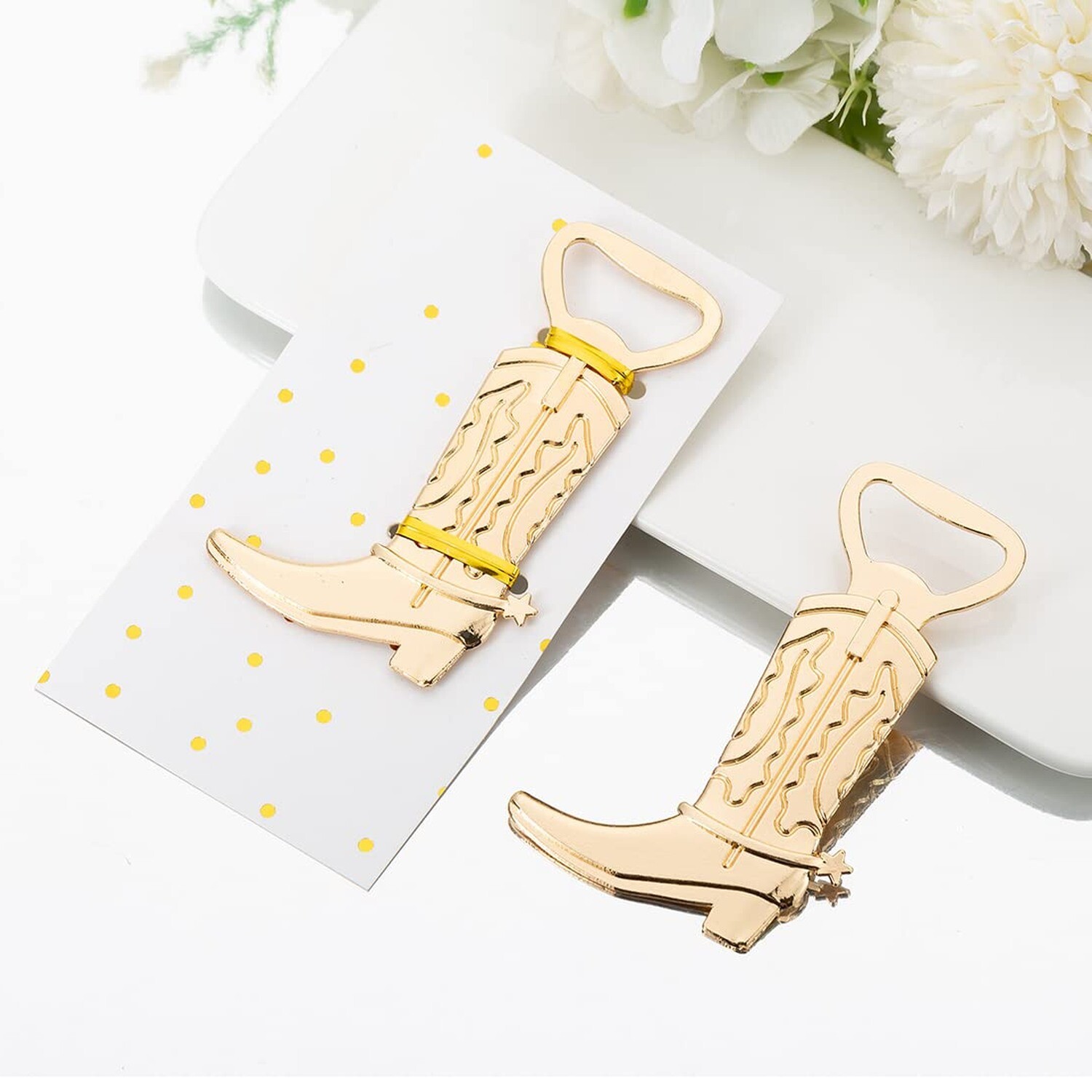 30Pcs Cowboy Boot Bottle Openers for Wedding Party Favors or Birthday