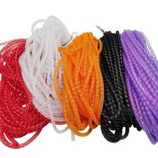Assorted 5 Colors 20Yards Solid Mesh Tube Deco Flex for Wreaths Crafts Hallow...