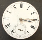 Antique 1882 Waltham Home 1877 Pocket Watch Movement Parts/Repair KW 18s 7j USA