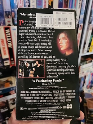 Red 1994/1995 VHS Irene Jacobs Rare Hard To Find Original Release