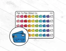 2042~~Credit Card Planner Stickers.