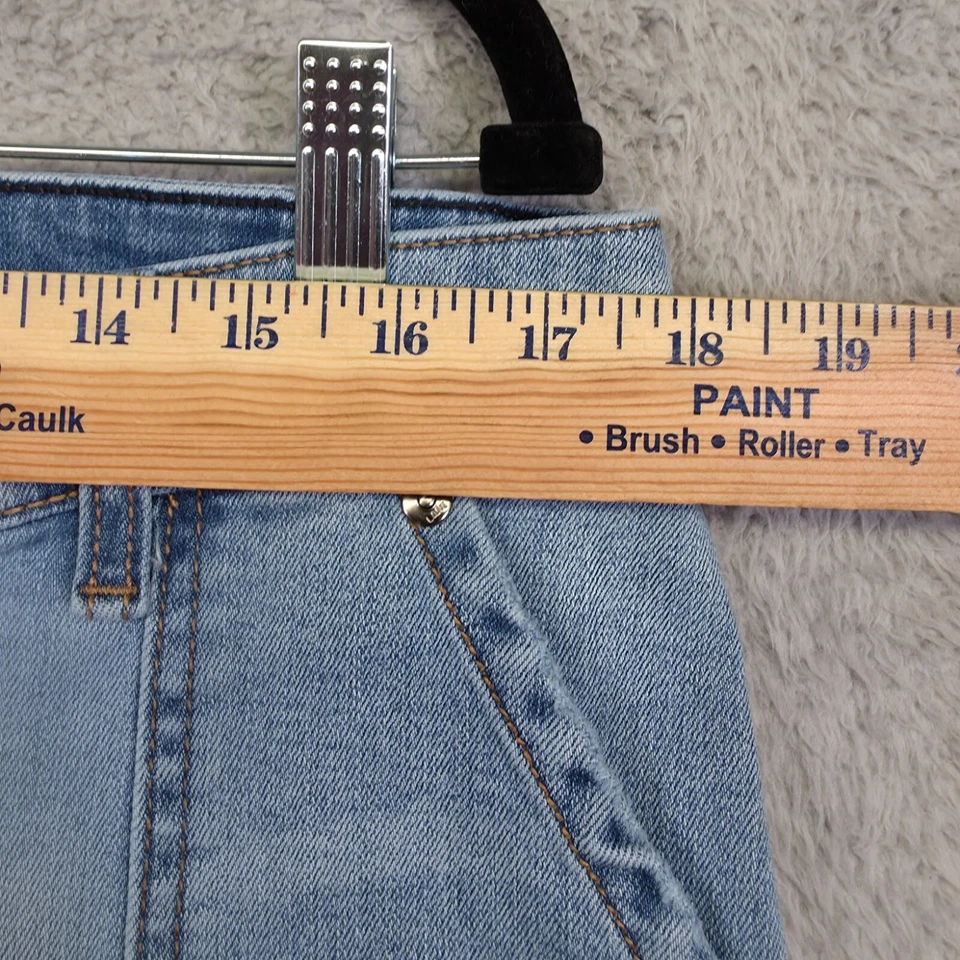 Bermudas Lane Bryant para mujer 12 azules tiro medio novio lavado claro denim Foto 4 de 4