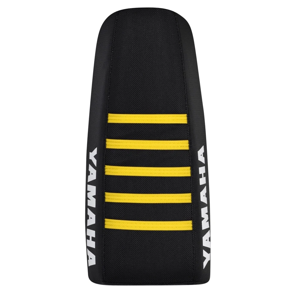 Capa de assento Yamaha IT 175 Gripper compatível com 1977 1978 1979 preto/amarelo nervuras #332 - Imagem 3 de 4