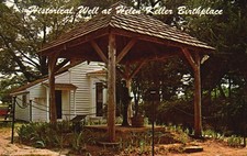 Postcard AL Ivy Green Helen Keller Birthplace Historical Well Chrome PC H7099