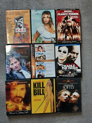 LOT OF 9 DVD ASSORTED MOVIES RANDOM MIXED LOT Beyonce Planet Terror & More DVDs