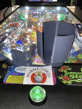 XL Pinball Cup, Drink, Pop, or Soda Holder L/R Front or Side Mount GRAY/GREY