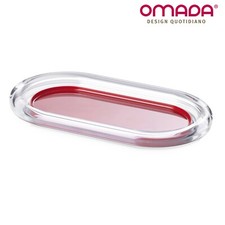 Vassoio per Pasticcini da Tè, in Plastica, Colorato, da 21 x 12 cm, Omada Design