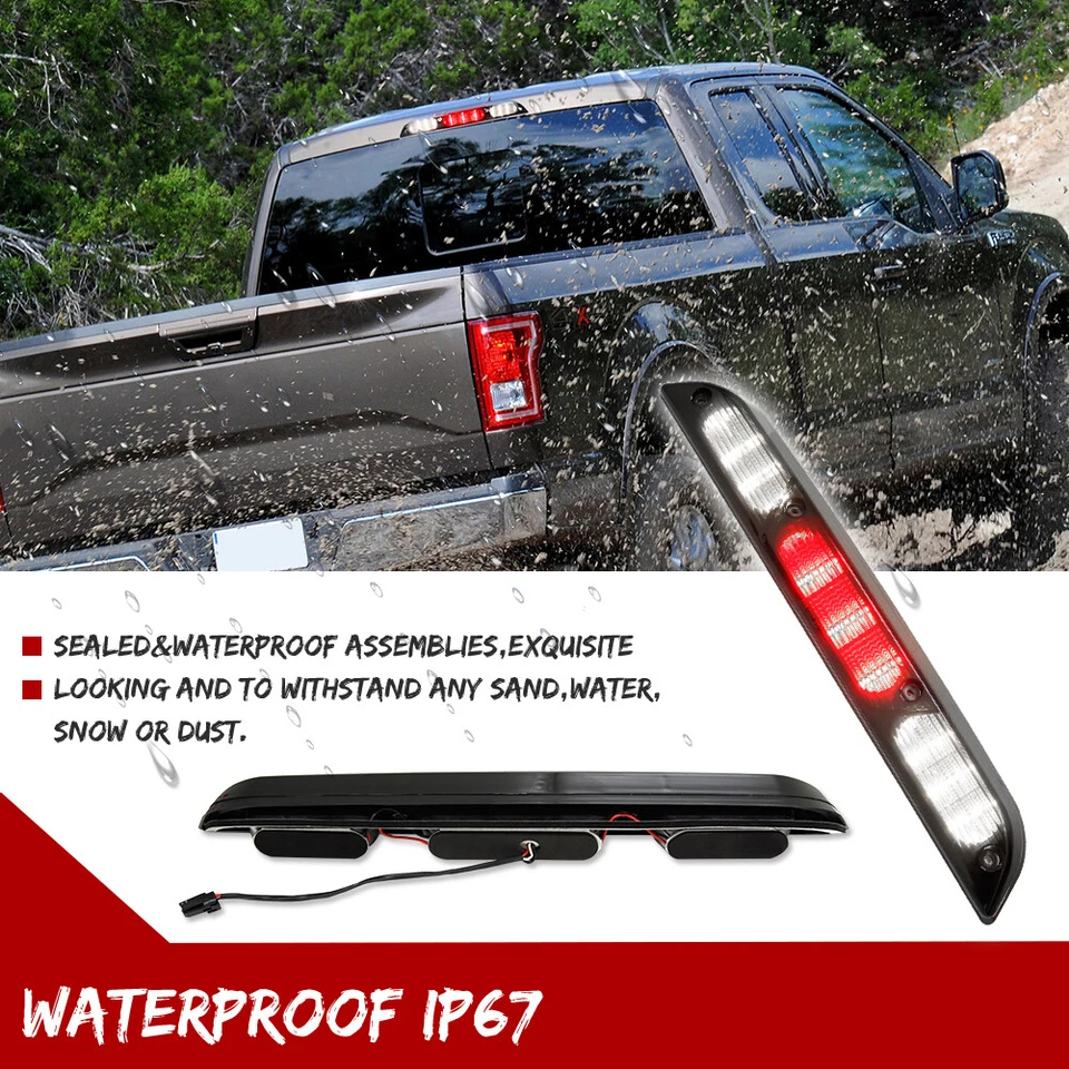 Для 15-20 Ford F150 F-150 черный светодиодный 3-й третий задний стоп-сигнал с грузовой лампой - Изображение 4 из 4