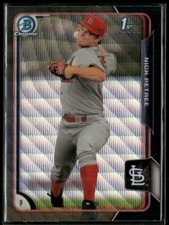 2015 Bowman Chrome Black Wave Refractor #BC84 Nick Petree Cardinals