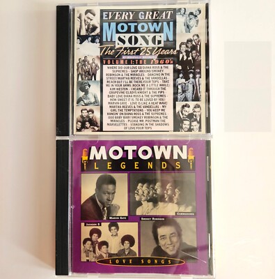 2 CD Lot #AAZ: Motown Legends Love Every Great Motown Song Volume 1 The 1960's