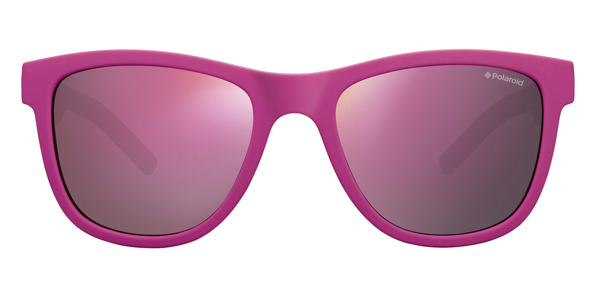 Kids Polarized Sunglasses PLD 8018/S Dark Pink Brown Mirrored Lens-image