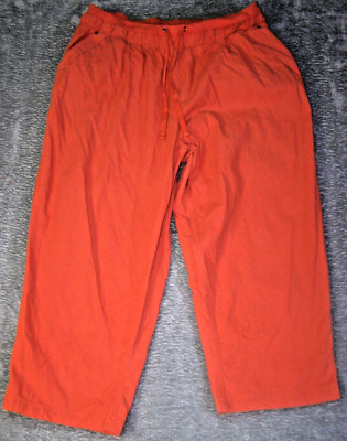 Rebecca Malone Capri Women's PXL 31X20 Petite Pull On Elastic Waist Drawstring