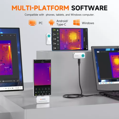 Thermal Imaging Camera IR Resolution 256X192 25Hz Frame Rate Android USB-Type-C - Picture 5 of 19