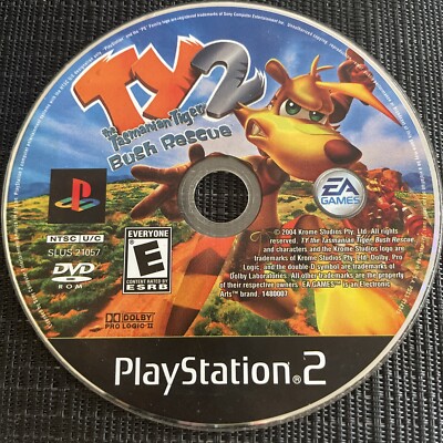 Ty the Tasmanian Tiger [1, Original] (PlayStation 2, 2002) PS2 Game Disc Only