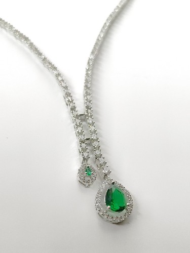 Handcrafted 925 pure Sterling Silver stylish Necklace for women Party/occasional - Picture 5 of 7