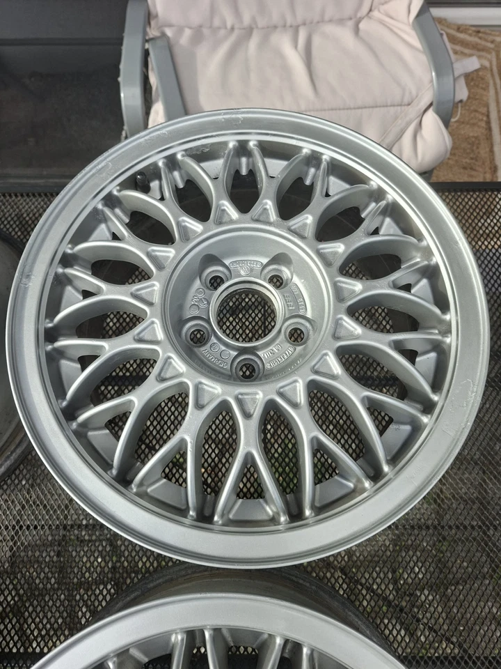 4x BBS Alufelgen LK 5x100 Original VW Golf 3 III VR6 - Bild 4 von 4