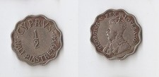 Cyprus 1/2  piastre 1934 George V