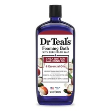 Foaming Bath with Pure Epsom Salt, Shea Butter  Almond, 34 fl oz