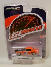 1968 '68 FORD MUSTANG GT COUPE RED GL MUSCLE SERIES 29 GREENLIGHT DIECAST 2024