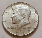 1968 D John F Kennedy Half Dollar 40% Silver 50c         (X017)