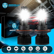 4-sides H13 9008 LED Headlight Bulbs High Low Beam Super Bright 6500K 3600000LM