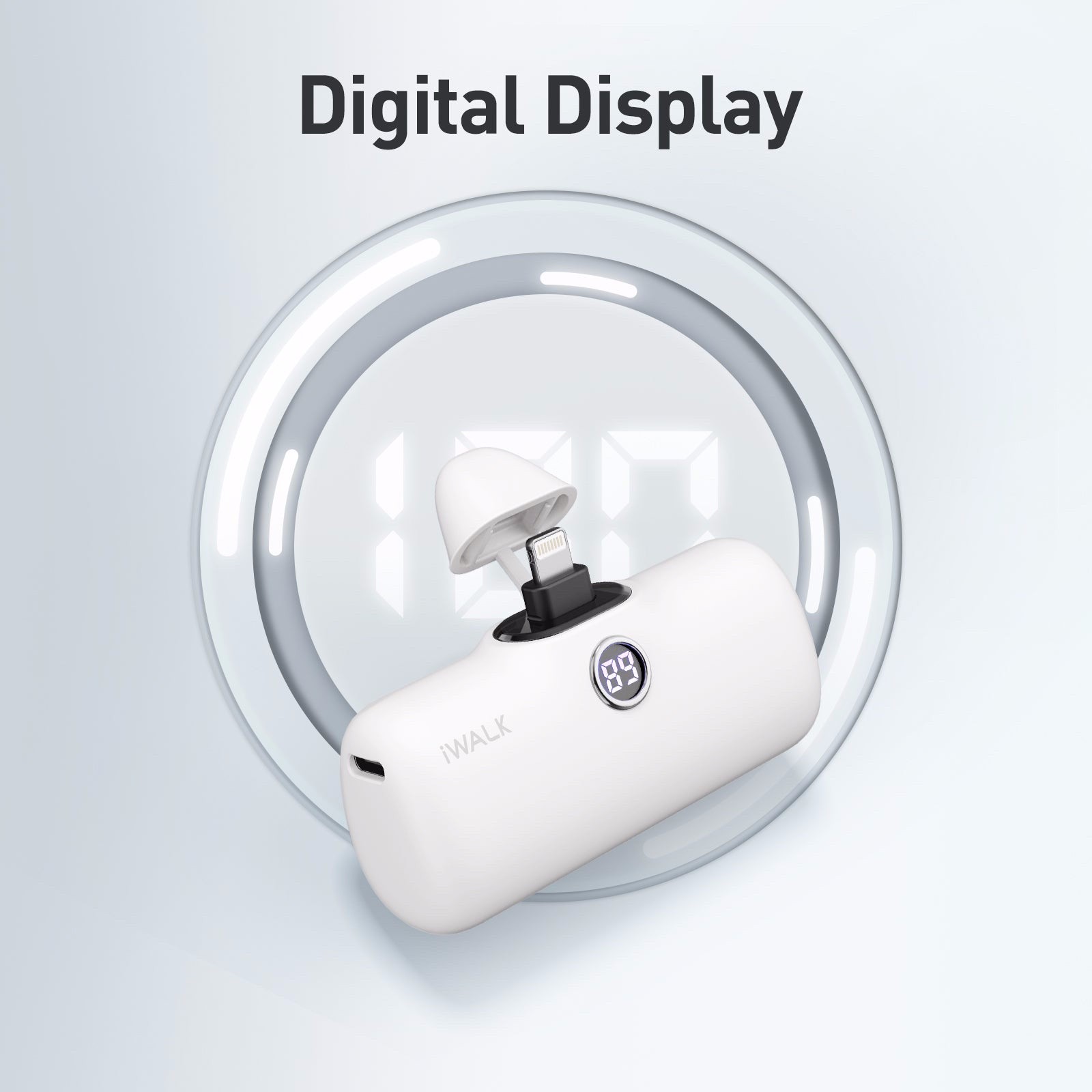 New -- iWALK Portable Charger, 4800mAh L1ghtning Port Fast Charging Power Bank